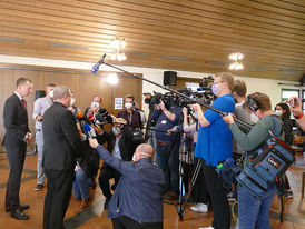 Abschlusspressekonferenz der Deutschen Bischofskonferenz (Foto: Karl-Franz Thiede)